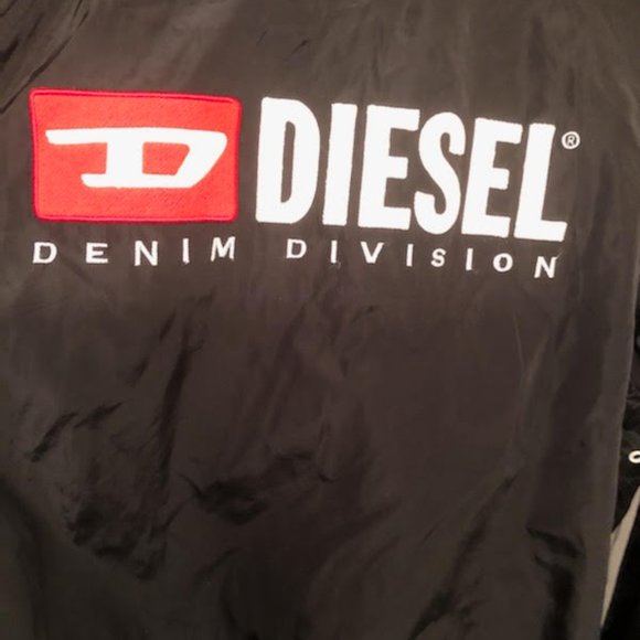 MENS DIESEL J-AKITO LOGO EMBROIDERED COACH JACKET SIZE M - Picture 5 of 16